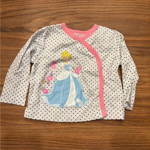 Disney Baby Cinderella Long Sleeve Polka Dot Shirt